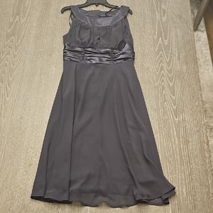 Connected Apparel Dark Gray Sleeveless Midi Dress